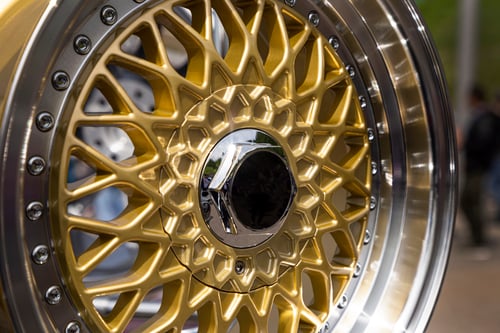 Car accessories - gold rim